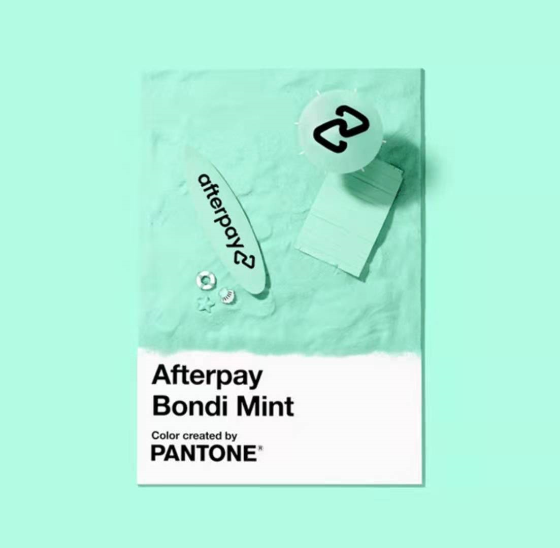 邦代薄荷绿  Pantonew与品牌体验设计公司  一起为金融科技领导品牌 Afterpay   推出品牌色彩Afterpay Bondi Mint  Afterpay 邦代薄荷绿.png